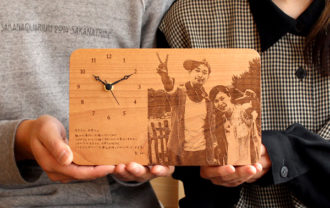 オリジナル木製時計